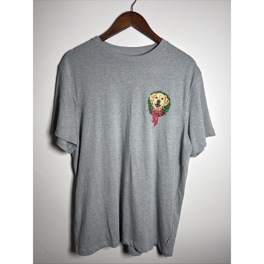 J. Crew Factory Christmas Dog Wreath TShirt Men's Size Large NWT
